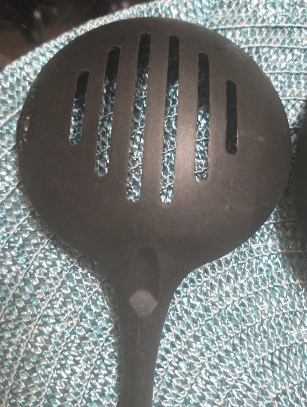 Vtg Tailor Made Black Kitchen Utensil Serving Spoons